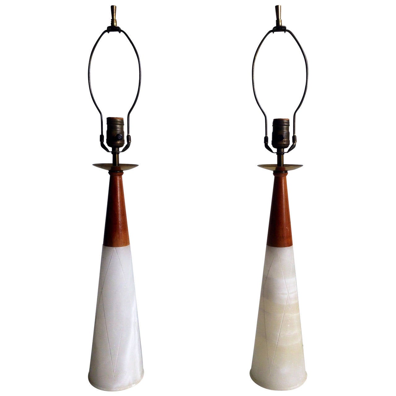 Pair Of Midcentury Modern Etched Alabaster And Walnut Italian - Pair Of Midcentury Modern Etched Alabaster And Walnut Italian Lamps pair of midcentury modern etched alabaster and walnut italian - pair of midcentury modern etched alabaster and walnut italian lamps