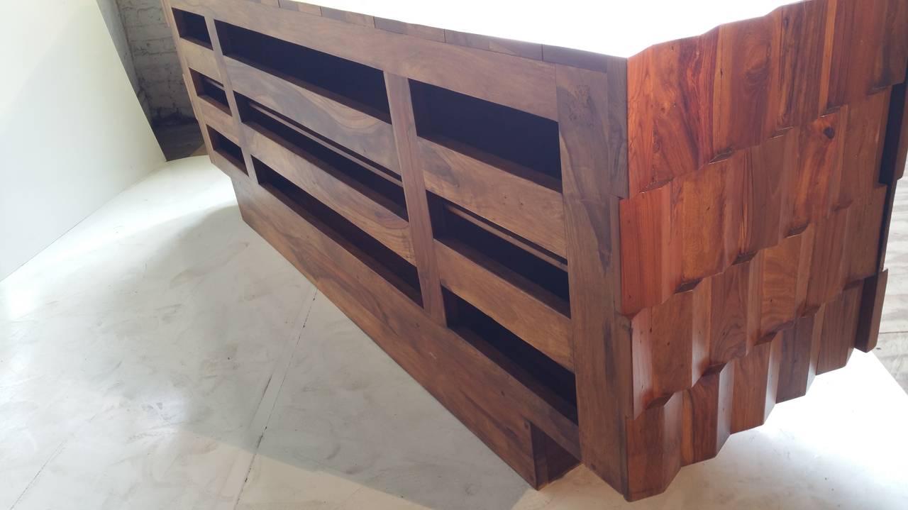 American Rare Brutalist Sideboard, Custom Built