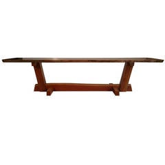 Modernist Crafts Free Edge Table or Bench Handcrafted by Griff Logan