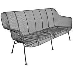Vintage Russell Woodard Wire Mesh Sofa, Sculptura Four-Seater
