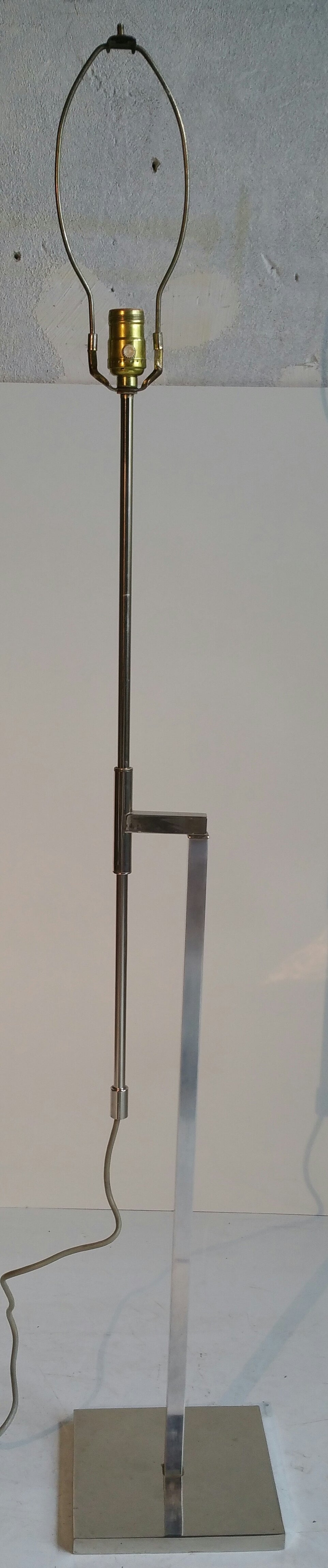 Laurel Adjustable and Rotating Chrome Steel Floor Lamp 2