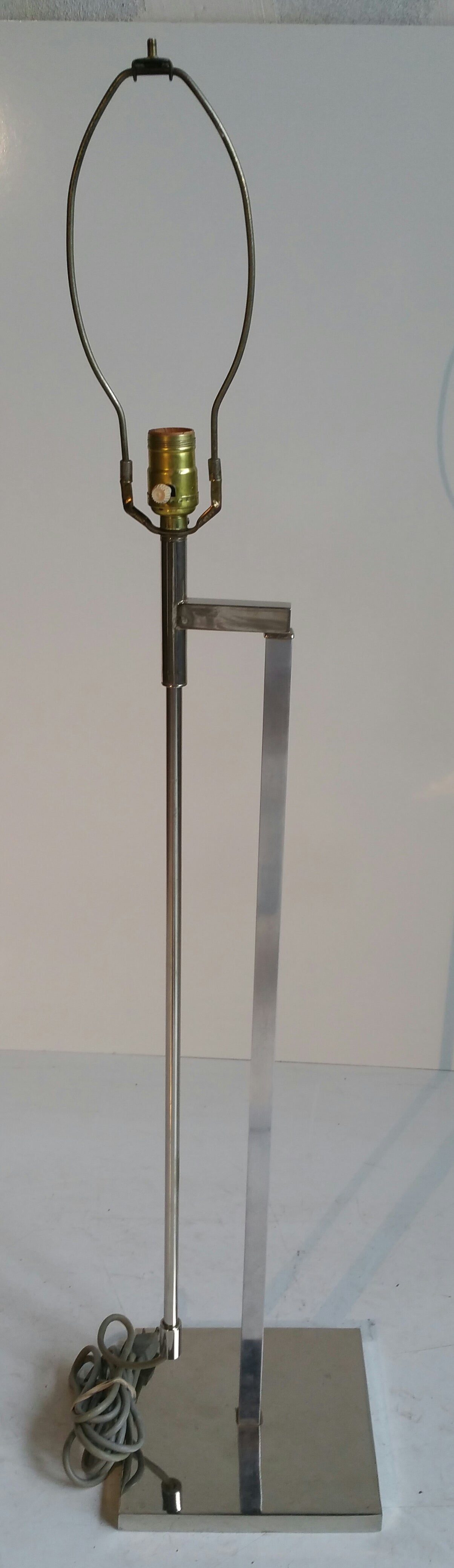 American Laurel Adjustable and Rotating Chrome Steel Floor Lamp