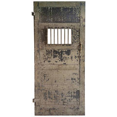 Used 1920s Heavy Steel Prison Door