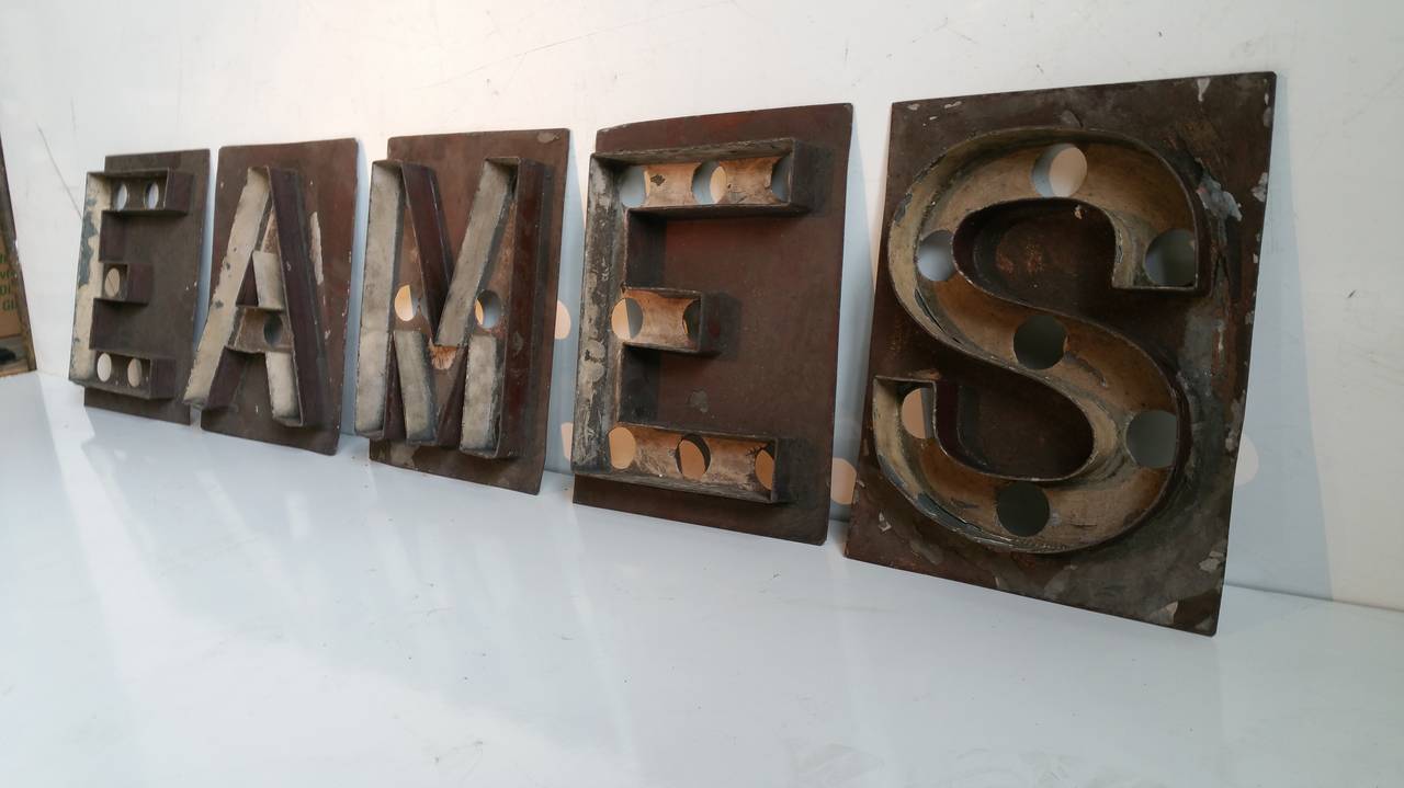 Art Deco Antique Marquee Letters, Shea's Theater, 