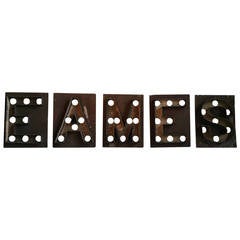 Antique Marquee Letters, Shea's Theater, "EAMES"