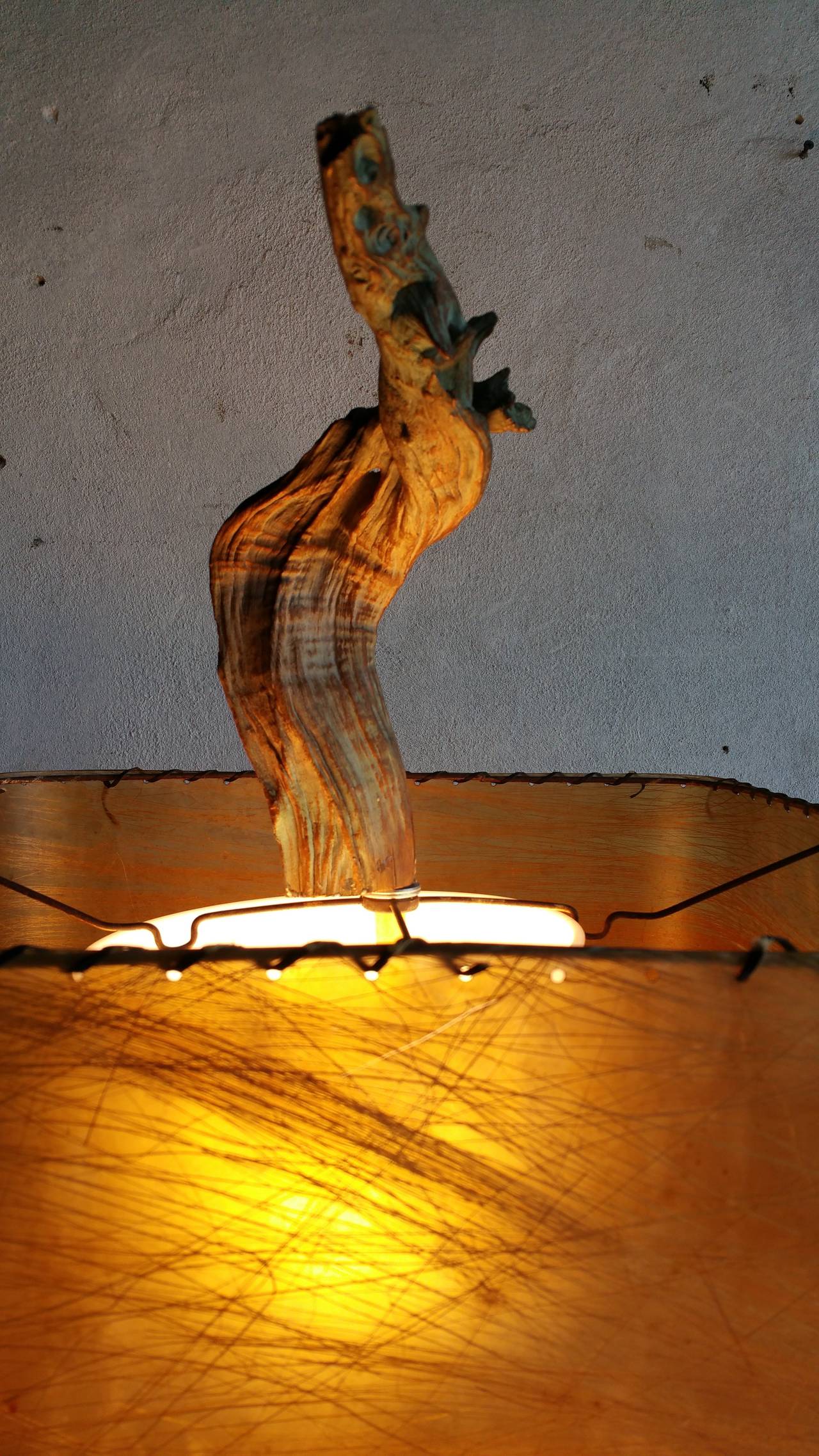 Monumental Driftwood Lamp, Mid-Century Modern 2