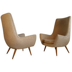Pair of Selig Modernist Lounge Chairs