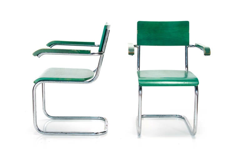 green cesca chair