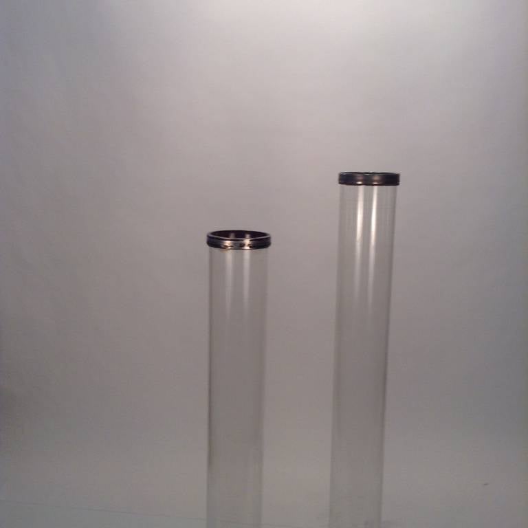 20th Century Large Architectural, Industrial Glass Cylinders, Modernist