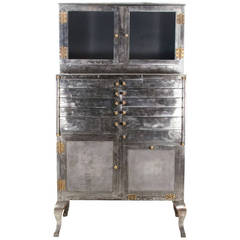 Impressive, Industrial Early 20th Century Medical Cabinet