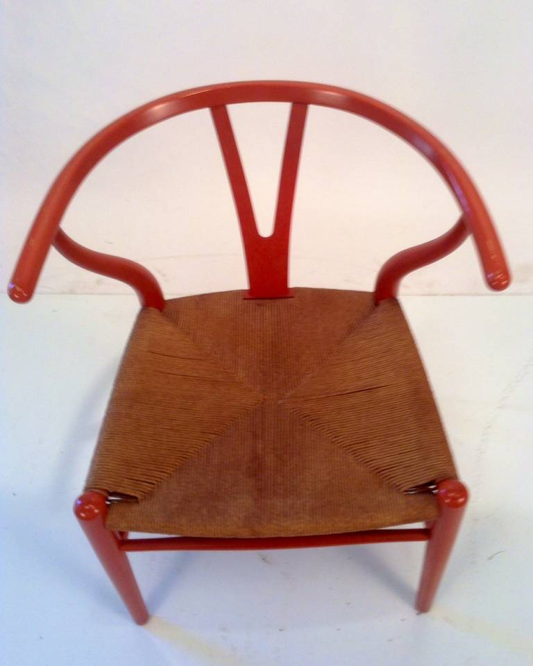 Early Original Hans Wegner Wishbone, , Y Chair, , Carl Hansen, Denmark In Good Condition In Buffalo, NY