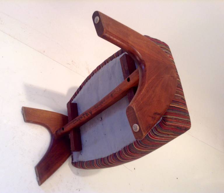 Elusive Adrian Pearsall Mid-Century Modern Footstool or Ottoman 2