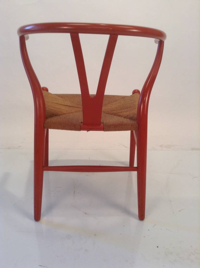 Early Original Hans Wegner Wishbone,,Y Chair,, Carl Hansen, Denmark For