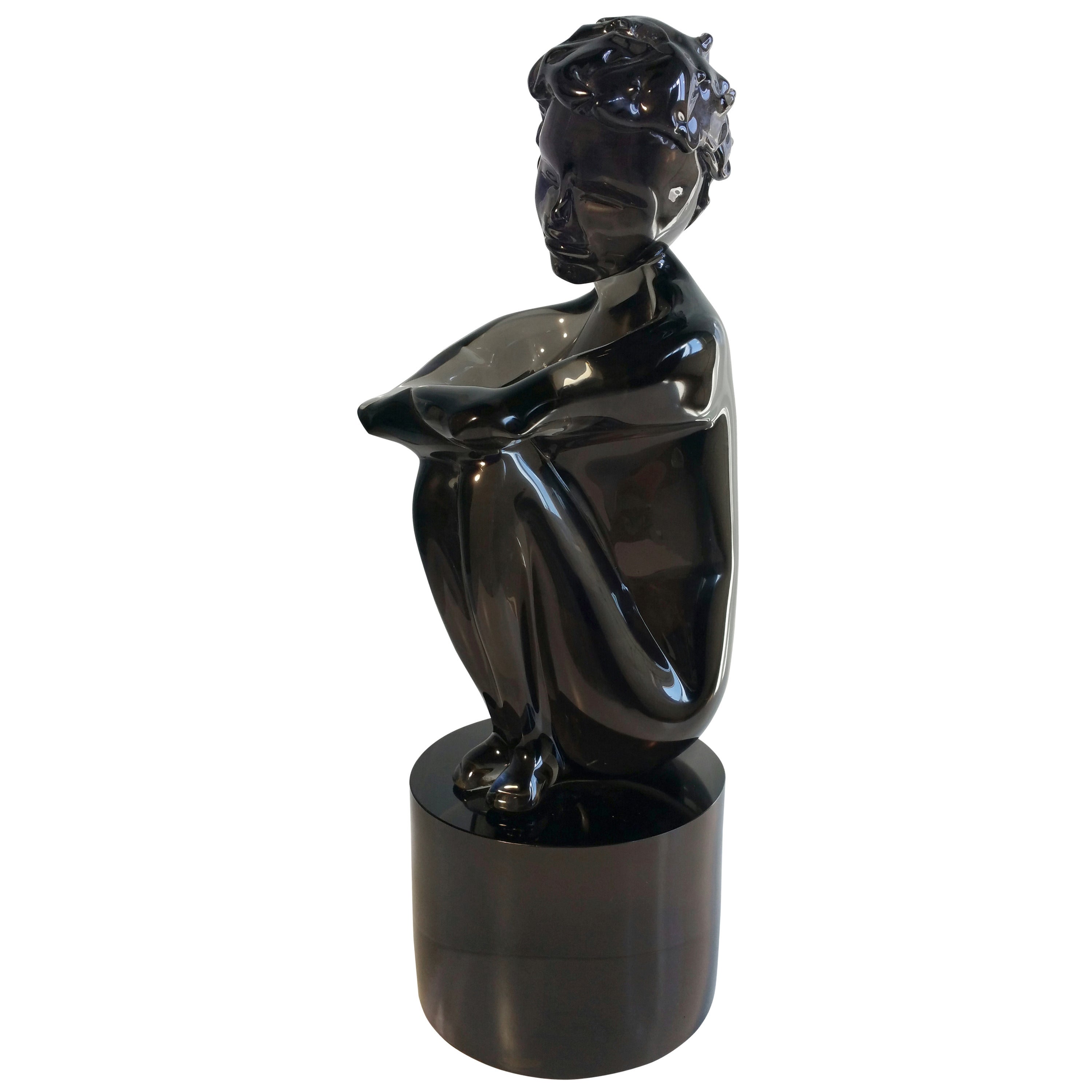 Monumental 
Salviati Murano Art Glass Figure
 by Emilio Nason