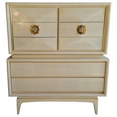 Eight-Drawer Regency Modern Diamond Front Chest