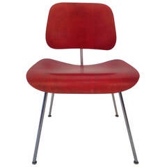 Aniline Red Charles Eames Dining Chair Metal