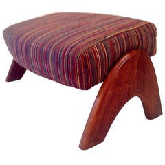 Elusive Adrian Pearsall Mid-Century Modern Footstool or Ottoman