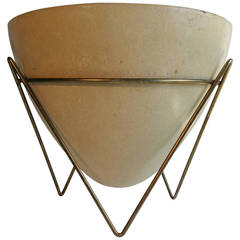 Vintage Classic Mid-Century Modern Fiberglass Bullet Planter