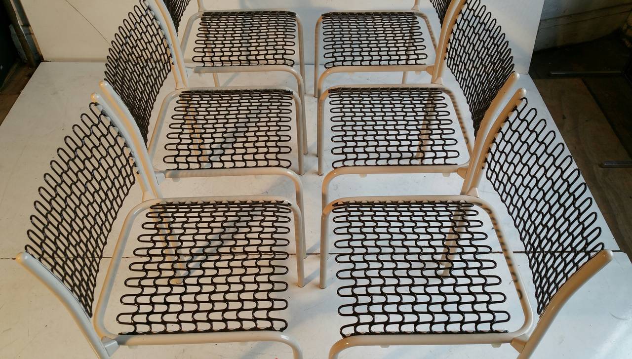 Set of Six Thonet Sof-Tek Stacking Chairs by David Roland 1