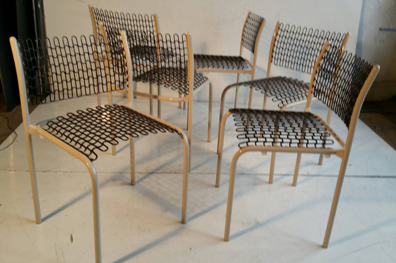 Set of Six Thonet Sof-Tek Stacking Chairs by David Roland In Good Condition In Buffalo, NY