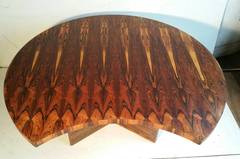 Bookmatched Brazilian Rosewood Desk by Leif Jacobsen, Denmark