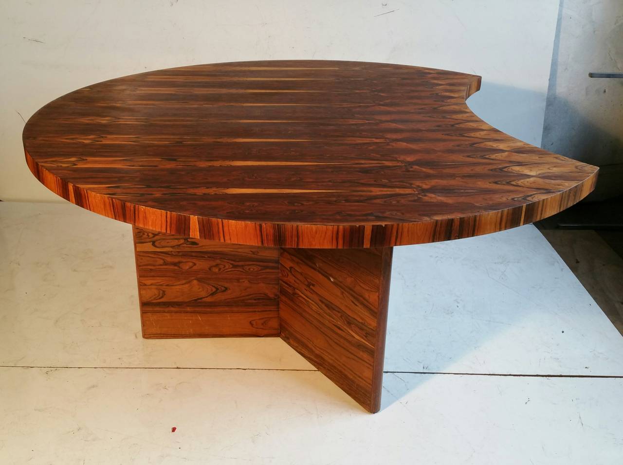 Mid-Century Modern Bookmatched Brazilian Rosewood Desk by Leif Jacobsen, Denmark