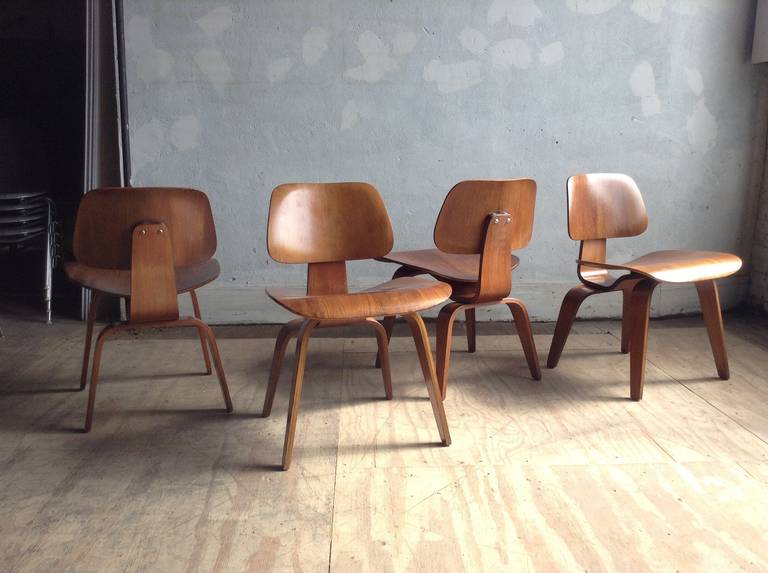 Set of Four DCWs by Charles Eames for Herman Miller 2
