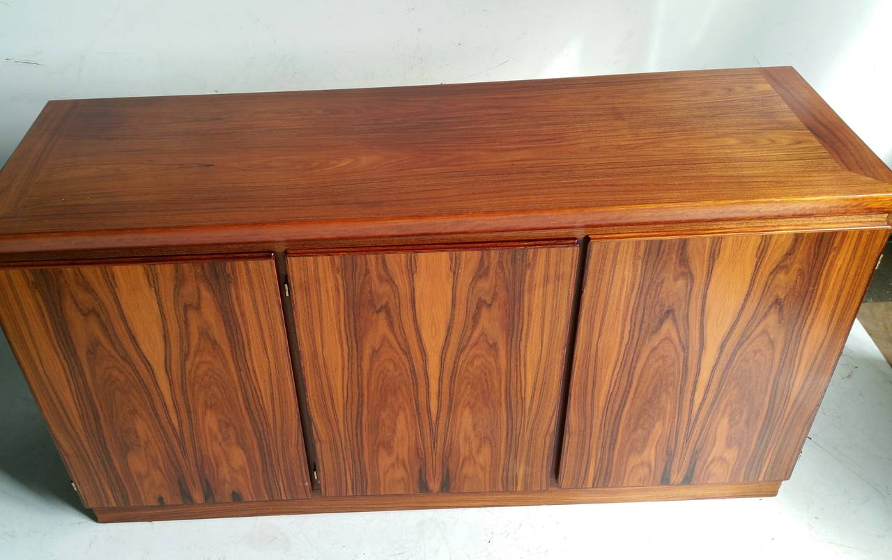 Classic Rosewood Cabinet or Server, Made in Denmark In Good Condition In Buffalo, NY