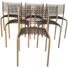 Set of Six Thonet Sof-Tek Stacking Chairs by David Roland 10