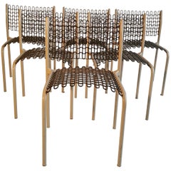 Set of Six Thonet Sof-Tek Stacking Chairs by David Roland