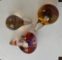 Set of Three Modernist Lucite Polysphere Sculptures