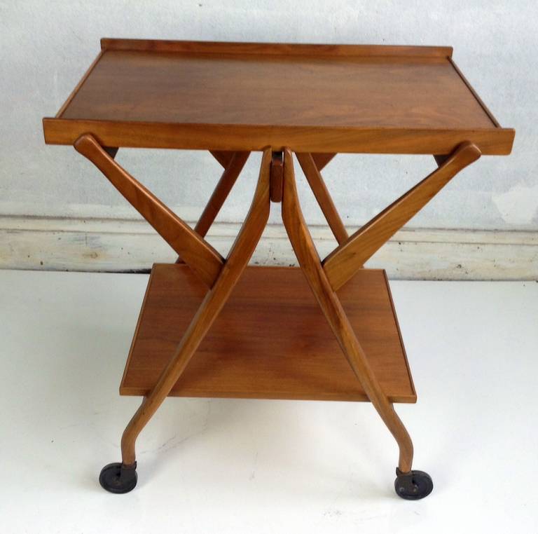 American Mid-Century Modern Kipp Stewart Trolly or Table, Drexel