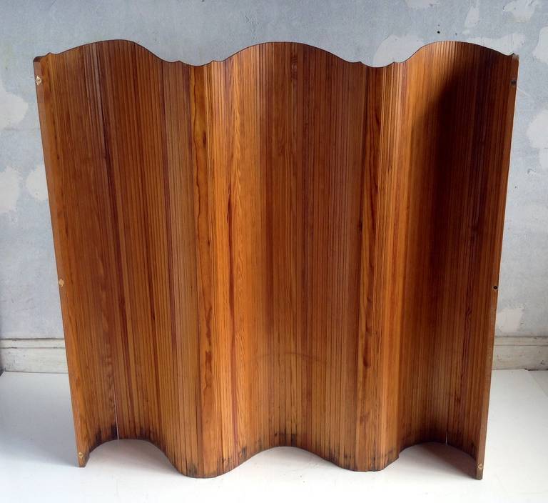 Nice Mid-Century screen or room divider. Made in France, predecessor to the classic Eames plywood screen, Alvar Aalto.