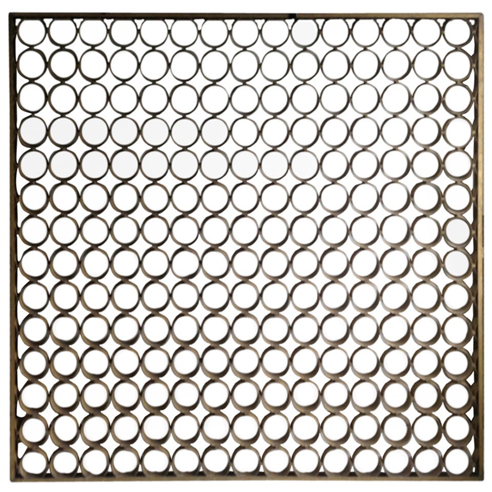 Modernist Architectural Aluminum Screen Divider