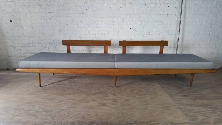 Monumental 9 foot Mid Century Modern Daybed-Sofa In Good Condition In Buffalo, NY