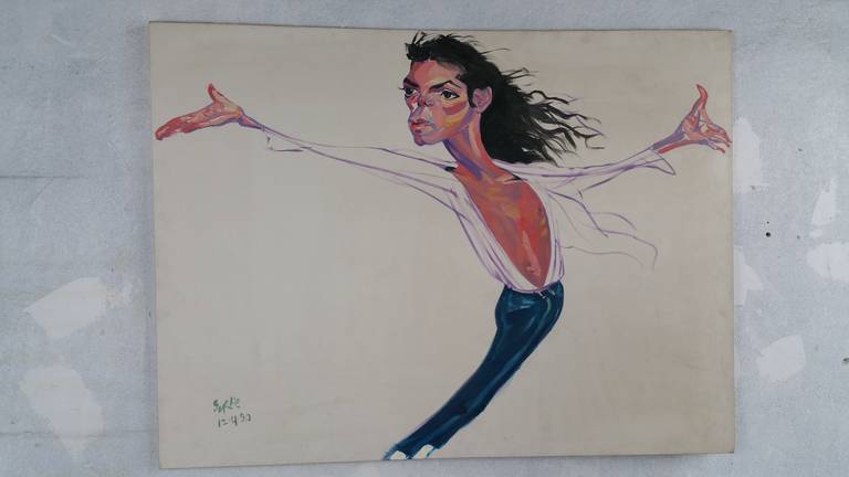 Philip Burke Oil on Canvas, Early Example 