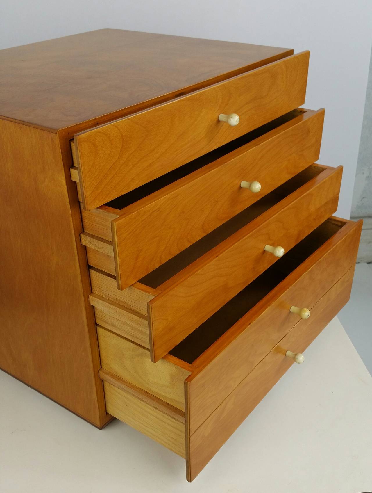 1950s Arthur Umanoff 4 Drawer Jewelry / Silverware Chest at 1stDibs