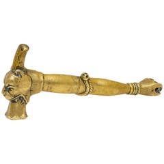 Important Ceremonial Brass Sugar Hammer