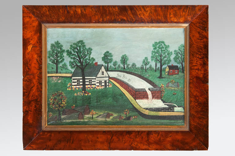 'Prospect of Pennsylvania, ' 19th Century Oil on Canvas