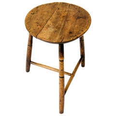 Antique 18th Century Welsh Sycamore Cricket Table
