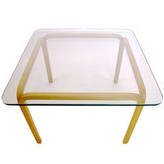 Alvar Aalto Glass and Bentwood Table