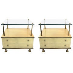 Pair of Renzo Rutili for Johnson Furniture Bedside Tables or Nightstands
