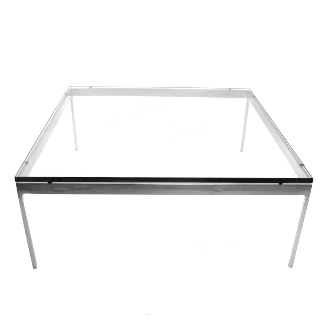 A very sophisticated yet minimalist low coffee table by Nicos Zographos. 3/4