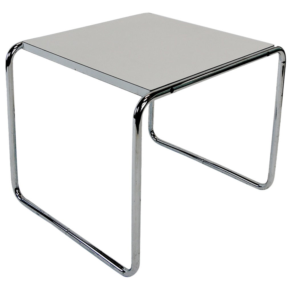 Marcel Breuer Laccio End Table by Gavina