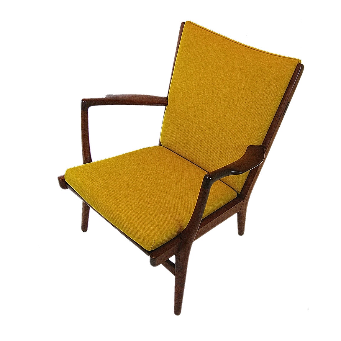Pair of Hans Wegner Teak Lounge Chairs by A.P. Stolen In Excellent Condition In Hudson, NY