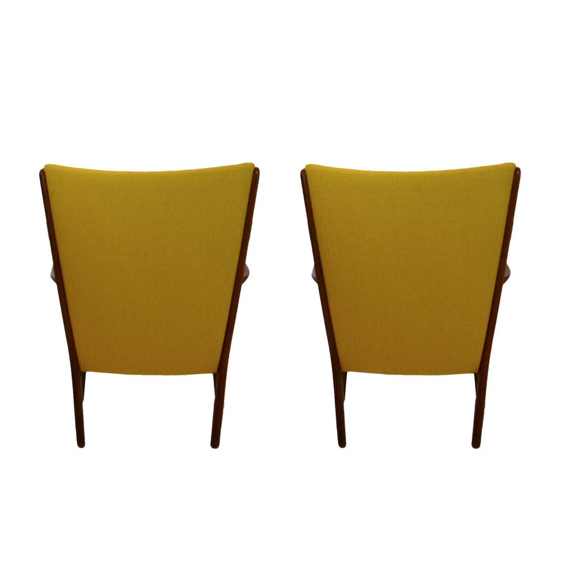 Danish Pair of Hans Wegner Teak Lounge Chairs by A.P. Stolen
