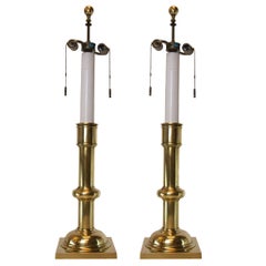 Pair of Classic Brass Stiffel Lamps