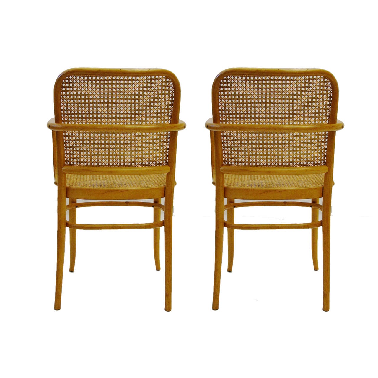 Pair of Josef Hoffmann and Josef Frank Bentwood Chairs In Excellent Condition In Hudson, NY
