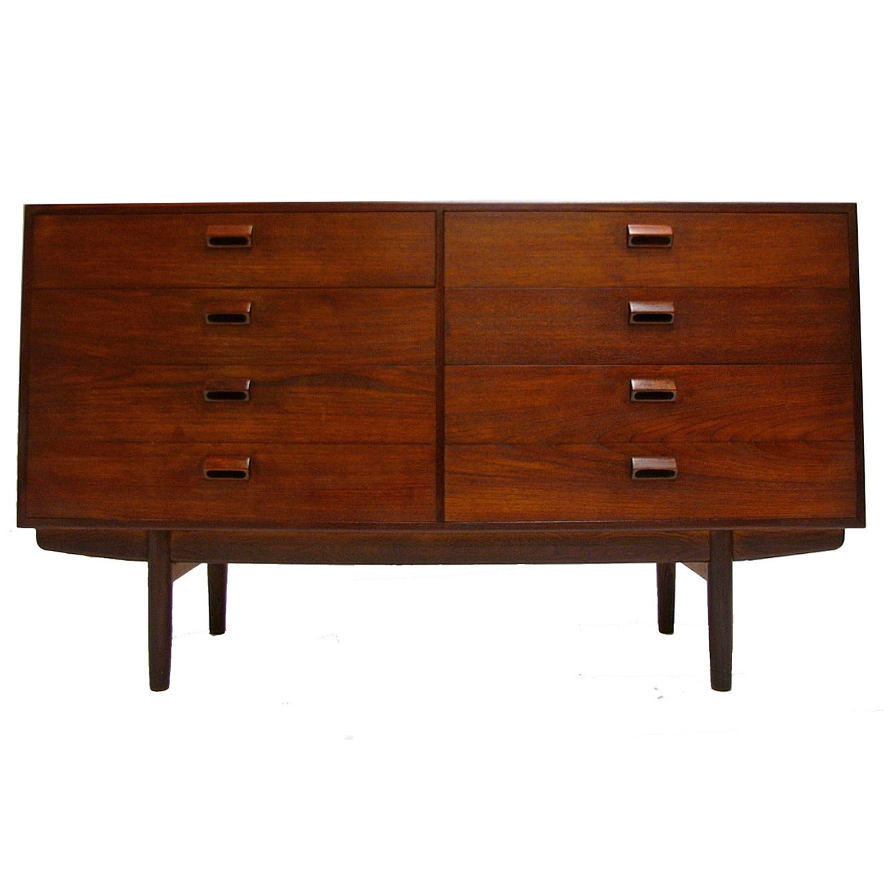 EightDrawer Dresser or Chest in Teak by Børge Mogensen at 1stDibs
