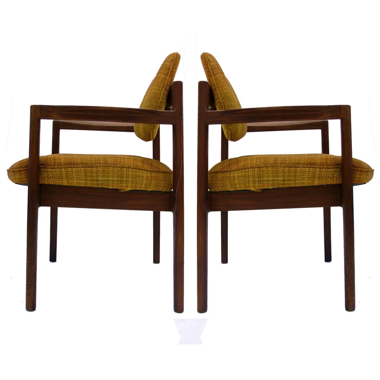 Mid-20th Century Pair of Teak Jens Risom Chairs